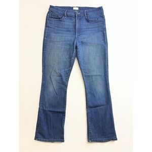 MOTHER The Insider Ankle High Rise Kick Flare Jeans Size 32